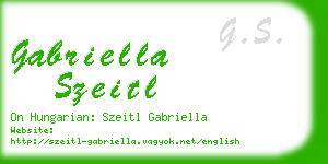 gabriella szeitl business card